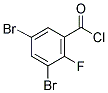 3,5-DIBROMO-2-FLUOROBENZOYL CHLORIDE Struktur