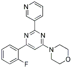 4-[6-(2-FLUOROPHENYL)-2-PYRIDIN-3-YLPYRIMIDIN-4-YL]MORPHOLINE Struktur