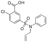 5-(ALLYL-PHENYL-SULFAMOYL)-2-CHLORO-BENZOIC ACID Struktur