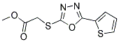 METHYL ([5-(2-THIENYL)-1,3,4-OXADIAZOL-2-YL]SULFANYL)ACETATE Struktur