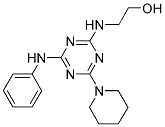 2-[(4-ANILINO-6-PIPERIDIN-1-YL-1,3,5-TRIAZIN-2-YL)AMINO]ETHANOL Struktur