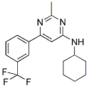 N-CYCLOHEXYL-2-METHYL-6-[3-(TRIFLUOROMETHYL)PHENYL]PYRIMIDIN-4-AMINE Struktur