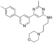 [2-METHYL-6-(5-P-TOLYL-PYRIDIN-3-YL)-PYRIMIDIN-4-YL]-(3-MORPHOLIN-4-YL-PROPYL)-AMINE Struktur