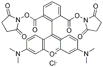 6-CARBOXY-TETRAMETHYLRHODAMINE N-SUCCINIMIDYL ESTER Struktur