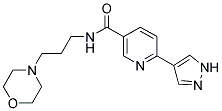 N-(3-MORPHOLIN-4-YLPROPYL)-6-(1H-PYRAZOL-4-YL)NICOTINAMIDE Struktur