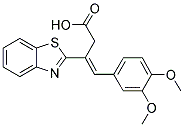 3-BENZOTHIAZOL-2-YL-4-(3,4-DIMETHOXY-PHENYL)-BUT-3-ENOIC ACID Struktur