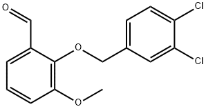 2-(3,4-DICHLORO-BENZYLOXY)-3-METHOXY-BENZALDEHYDE Struktur