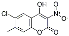 6-CHLORO-4-HYDROXY-7-METHYL-3-NITROCOUMARIN Struktur