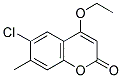 6-CHLORO-4-ETHOXY-7-METHYLCOUMARIN Struktur