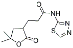 3-(5,5-DIMETHYL-2-OXOTETRAHYDROFURAN-3-YL)-N-1,3,4-THIADIAZOL-2-YLPROPANAMIDE Struktur