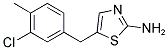 5-(3-CHLORO-4-METHYLBENZYL)-1,3-THIAZOL-2-AMINE Struktur