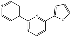 4-(2-FURYL)-2-(4-PYRIDINYL)PYRIMIDINE Struktur