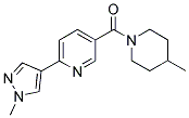 4-METHYL-1-[(6-(1-METHYL-1H-PYRAZOL-4-YL)PYRIDIN-3-YL)CARBONYL]PIPERIDINE Struktur