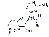 8-BROMOADENOSINE-3',5'-CYCLIC MONOPHOSPHOROTHIOATE, RP-ISOMER Struktur