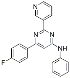 6-(4-FLUOROPHENYL)-N-PHENYL-2-PYRIDIN-3-YLPYRIMIDIN-4-AMINE Struktur