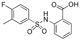 2-(4-FLUORO-3-METHYL-BENZENESULFONYLAMINO)-BENZOIC ACID Struktur