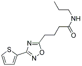 N-PROPYL-4-(3-(2-THIENYL)-1,2,4-OXADIAZOL-5-YL)BUTANAMIDE Struktur