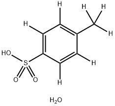 P-TOLUENE-D7-SULFONIC ACID H2O Struktur