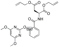 (2S)-2-[2-[(4,6-DIMETHOXYPYRIMIDIN-2-YL)OXY]BENZAMIDO]BUTANEDIOIC ACID, DIALLYL ESTER Struktur