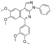 5-(3,4-DIMETHOXYPHENYL)-7,8-DIMETHOXY-3-PHENYL-3H-PYRAZOLO[3,4-C]ISOQUINOLINE Struktur