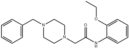 2-(4-BENZYLPIPERAZINO)-N-(2-ETHOXYPHENYL)ACETAMIDE Struktur