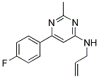 N-ALLYL-6-(4-FLUOROPHENYL)-2-METHYLPYRIMIDIN-4-AMINE Struktur