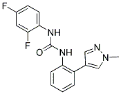 N-(2,4-DIFLUOROPHENYL)-N'-[2-(1-METHYL-1H-PYRAZOL-4-YL)PHENYL]UREA Struktur