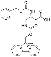 Z-D-DBU(FMOC)-OH Struktur