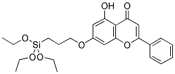 7-TRIETHOXYSILYLPROPOXY-5-HYDROXYFLAVONE Struktur