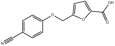 5-[(4-CYANOPHENOXY)METHYL]-2-FUROIC ACID Struktur