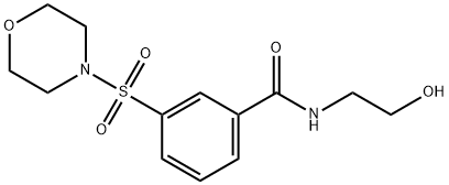 N-(2-HYDROXY-ETHYL)-3-(MORPHOLINE-4-SULFONYL)-BENZAMIDE Struktur