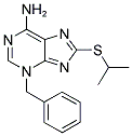 3-BENZYL-8-(ISOPROPYLTHIO)-3H-PURIN-6-AMINE Struktur