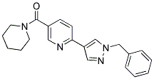 2-(1-BENZYL-1H-PYRAZOL-4-YL)-5-(PIPERIDIN-1-YLCARBONYL)PYRIDINE Struktur