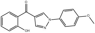 (2-HYDROXYPHENYL)[1-(4-METHOXYPHENYL)-1H-PYRAZOL-4-YL]METHANONE Struktur