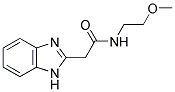 2-(1H-BENZOIMIDAZOL-2-YL)-N-(2-METHOXY-ETHYL)-ACETAMIDE Struktur