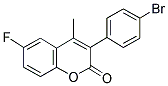 3-(4-BROMOPHENYL)-6-FLUORO-4-METHYLCOUMARIN Struktur