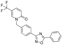 1-[4-(5-PHENYL-1,2,4-OXADIAZOL-3-YL)BENZYL]-5-(TRIFLUOROMETHYL)-2-PYRIDONE Struktur