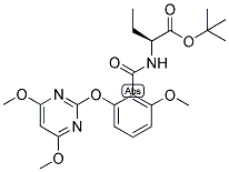 (2S)-2-[2-[(4,6-DIMETHOXYPYRIMIDIN-2-YL)OXY]-6-METHOXYBENZAMIDO]BUTYRIC ACID, TERT-BUTYL ESTER Struktur