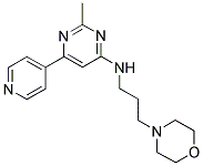 2-METHYL-N-(3-MORPHOLIN-4-YLPROPYL)-6-PYRIDIN-4-YLPYRIMIDIN-4-AMINE Struktur