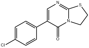 6-(4-CHLOROPHENYL)-2,3-DIHYDRO-5H-[1,3]THIAZOLO[3,2-A]PYRIMIDIN-5-ONE Struktur