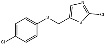 2-CHLORO-5-([(4-CHLOROPHENYL)SULFANYL]METHYL)-1,3-THIAZOLE Struktur