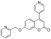 4-(PYRIDIN-4-YL)-7-(PYRIDIN-2-YLMETHOXY)-1-BENZOPYRAN-2-ONE Struktur