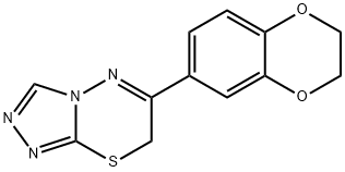 6-(2,3-DIHYDRO-1,4-BENZODIOXIN-6-YL)-7H-[1,2,4]TRIAZOLO[3,4-B][1,3,4]THIADIAZINE Struktur