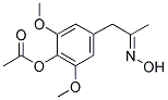 (4-ACETOXY-3,5-DIMETHOXYPHENYL)ACETONE OXIME Struktur