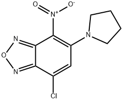 7-CHLORO-4-NITRO-5-PYRROLIDIN-1-YL-BENZO[1,2,5]OXADIAZOLE Struktur