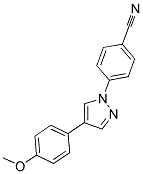 4-[4-(4-METHOXYPHENYL)-1H-PYRAZOL-1-YL]BENZONITRILE Struktur