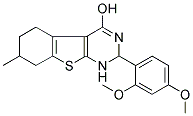 2-(2,4-DIMETHOXYPHENYL)-7-METHYL-1,2,5,6,7,8-HEXAHYDRO[1]BENZOTHIENO[2,3-D]PYRIMIDIN-4-OL Struktur