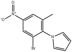 1-(2-BROMO-6-METHYL-4-NITROPHENYL)-1H-PYRROLE Struktur