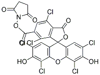 6-CARBOXY-2',4,4',5',7,7'-HEXACHLOROFLUORESCEIN, SUCCINIMIDYL ESTER Struktur