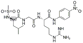 N-METHYLSULFONYL-D-LEU-GLY-ARG-PNA Struktur